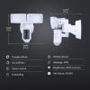 Feit Electric SEC5000/CAM/WIFI Outdoor LED Smart Security Camera with Motion Sensor, 2-Way Audio, 5000 Lumens Floodlight, Works with Alexa and Google Asst, Alarm, Hardwired, Updated Version of SEC3000(5000K Daylight)