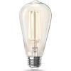 Feit Electric ST19 Vintage Edison LED Light Bulb, 40W Equivalent, Dimmable, 5000K Daylight, E26 Base, Clear Glass Thin Filament Lighting Bulbs, 15,000-Hour Lifetime, ST1940/950CATFIL/2, 2 Pack(2700k Soft White)