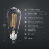 Feit Electric ST19 Vintage Edison LED Light Bulb, 40W Equivalent, Dimmable, 5000K Daylight, E26 Base, Clear Glass Thin Filament Lighting Bulbs, 15,000-Hour Lifetime, ST1940/950CATFIL/2, 2 Pack(5000k Daylight)