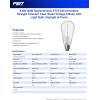 Feit Electric ST19 Vintage Edison LED Light Bulb, 60W Equivalent, Dimmable, 2100K Warm Light, 400 Lumens, Straight Filament Clear Glass Light Bulbs, 15,000-Hour Lifetime, ST19/CL/VG/LED/2/4, 8 Pack(Daylight)