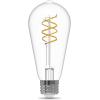 Feit Electric ST19 Vintage LED Light Bulb, 60W Equivalent, Soft White 2700K, Dimmable, Spiral Filament, Decorative Glass, E26 Base, Ideal for Home or Commercial Use, ST1960S2D/927CAFIL/2, 2 Pack(5000k Daylight)
