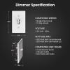 Feit Electric Slide Dimmer Switch for Dimmable LED Light Bulbs, Single Pole or 3-Way Toggle Light Switch, Wall Plate and Wire Nut Installation Included, DIM/Slide/2, 2 Pack(TOGGLE DIMMER)