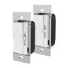 Feit Electric Slide Dimmer Switch for Dimmable LED Light Bulbs, Single Pole or 3-Way Toggle Light Switch, Wall Plate and Wire Nut Installation Included, DIM/Slide/2, 2 Pack(PADDLE DIMMER)