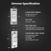 Feit Electric Slide Dimmer Switch for Dimmable LED Light Bulbs, Single Pole or 3-Way Toggle Light Switch, Wall Plate and Wire Nut Installation Included, DIM/Slide/2, 2 Pack(SLIDE DIMMER)