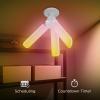Feit Electric Smart LED Garage Light, RGBW 3 Panel, WiFi 2.4GHz, Screw-in LED Shop Light Bulb, Works with Alexa and Google Home Assistant, E26, 4000 Lumens, Garage Ceiling Light, ADJ4000/RGBW/LED/AG(RGBW Multicolor)