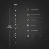 Feit Electric Smart Neon Strip Lights 10FT, Flexible RGBW Color Chasing LED Light Strip, 2.4GHz WiFi Enabled, Works with Alexa and Google Home Assistant, 22W, Music Sync, App Control NF10/CHASE/AG(TV Strip 55in-88in TVs)