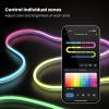 Feit Electric Smart Neon Strip Lights 10FT, Flexible RGBW Color Chasing LED Light Strip, 2.4GHz WiFi Enabled, Works with Alexa and Google Home Assistant, 22W, Music Sync, App Control NF10/CHASE/AG(Neon Flex Rope Light)