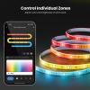 Feit Electric Smart Neon Strip Lights 10FT, Flexible RGBW Color Chasing LED Light Strip, 2.4GHz WiFi Enabled, Works with Alexa and Google Home Assistant, 22W, Music Sync, App Control NF10/CHASE/AG(Chasing Strip Light)
