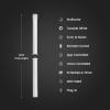 Feit Electric Smart Neon Strip Lights 10FT, Flexible RGBW Color Chasing LED Light Strip, 2.4GHz WiFi Enabled, Works with Alexa and Google Home Assistant, 22W, Music Sync, App Control NF10/CHASE/AG(Neon Flex + Tunable)