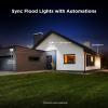 Feit Electric Smart Outdoor Flood Lights with Motion Sensor, 28W LED WiFi Security Light with Dusk to Dawn Compatible with Alexa and Hey Google, Tunable White, 2 Head, Hardwired, S9DFL/CCT/MOT/BZ/AG(White)