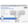 Feit Electric Smart Outdoor Flood Lights with Motion Sensor, 28W LED WiFi Security Light with Dusk to Dawn Compatible with Alexa and Hey Google, Tunable White, 2 Head, Hardwired, S9DFL/CCT/MOT/BZ/AG(White)