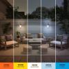 Feit Electric Smart RGBW Landscape Light Fixture, 12W, 800 Lumens, Tunable White (2700K-5000K), Color-Changing, Dimmable, Wi-Fi Enabled, Works with Alexa & Google Home, Matte Black, Weather-Resistant
