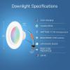 Feit Electric Smart Recessed Downlights, 5/6-Inch, 75W Equivalent, Color-Changing & Tunable White, 1000 Lumens, Dimmable, Compatible with Alexa/Google Assistant, LEDR6/RGBW/AG/3, 3 Pack(COLOR CHANGING)