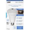 Feit Electric Smart Rotating Light Bulb with Wireless Camera, Motion Sensor, Night Vision, and 2-Way Speaker, 40W Equivalent, E26 Base, 5000K Daylight, 15,000-Hour Lifetime, A450/850/CAMWIFI/LED