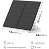Feit Electric Solar Panel Continuous Charger Panel/SOL/CAM Compatible Feit Electric Smart Outdoor Camera CAM/WM/WiFi/BAT, 9ft Cord, Micro-USB, Adjustable Mounting Bracket(No Size)