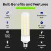 Feit Electric Specialty 6.5 Watts LED Light Bulb with 75-Watt Equivalent, Dimmable T4 Bulb, 750 Lumens, 9 Yrs. Leftime, 3000K Warm White, Pack of 1 – BP75MC/830/LED(3000k (Warm White))