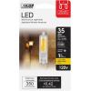 Feit Electric T4 LED Bulb G9 Base, Dimmable, 35W Equivalent, 3000K Warm White, 120V, 350 Lumens, 10,000 Hour Lifetime, UL Listed, BP35G9/830/LED/6, 6 Pack(6 Count (Pack of 1))