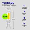 Feit Electric T4 LED Bulb G9 Base, Dimmable, 35W Equivalent, 3000K Warm White, 120V, 350 Lumens, 10,000 Hour Lifetime, UL Listed, BP35G9/830/LED/6, 6 Pack(6 Count (Pack of 1))