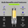 Feit Electric T4 Specialty LED Light Bulb, 35-Watt Equivalent, Dimmable, 3000K Warm White, 350 Lumens, G8 Bi-Pin Base, Under Cabinet Light Bulb with 10,000-Hour Lifetime, BP35G8/830/LED/6, 6-Pack