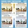 Feit Electric Vintage Exposed Filament Smoke Glass LED AT19 with a Medium E26 Base Light Bulb – 60W Equivalent – 10 Year Life – 300 Lumen – 5000K Daylight – Dimmable | Original Vintage(Smoke)