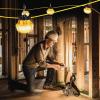Feit Electric WORKSL50-5 5-Lamp 50 ft. 65W 8000 Lumens Total ProSeries Ultra Bright Flood Wet Location 5000K Plug-in String LED Work Light
