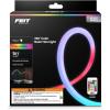 Feit Electric 10ft Outdoor Color & Tunable White Neon Flex Light, Dimmable, Bendable Strip with Remote Control, Chasing Effects, Plug-in, Linkable up to 20ft, Ideal for Decks & Patios, NF10/CHASE(RGB + Chasing Light)