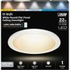 Feit Electric 15in Round Flat Panel LED Ceiling Fixture, 5 Selectable Color Temperatures (3000K-6500K), Ultra-Slim Design, Dimmable, 1650 Lumens, 50,000-Hour Lifetime, 74212/6WY(Selectable White)