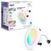 Feit Electric 4 Inch Smart Recessed Light, Color Changing and Tunable White, 2.4GHz WiFi Retrofit LED Downlight E26 Base, No Hub, Works with Alexa and Google, Dimmable 50W Equi, CRI90, LEDR4/RGBW/AG(Retrofit)