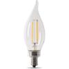 Feit Electric 40-Watt Equivalent CA10 LED Light Bulb, Dimmable Enhance Glass Candelabra Filament, 300 Lumens, 13 Yrs. Lifetime, 2700K Soft White, 6-Pack – CFC40/927CA/FIL/6(5000k Daylight)