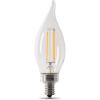 Feit Electric 40-Watt Equivalent CA10 LED Light Bulb, Dimmable Enhance Glass Candelabra Filament, 300 Lumens, 13 Yrs. Lifetime, 2700K Soft White, 6-Pack – CFC40/927CA/FIL/6(2700k Soft White)