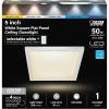 Feit Electric 5 Inch LED Square Ceiling Light, Dimmable Flat Panel Ceiling Light with Color Selection (5CCT), Fits 4 Inch Recessed Cans, TP24 Adapter Included (5″x 5″x 1.1″), 4 Pack, 74204/6WYCA/4(4″ White)