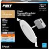 Feit Electric 5-6″ LED Recessed Downlight with Night Light Mode, 75W Equivalent, Dimmable, 5CCT Selectable White, 90 CRI, 1000 Lumens, 45-Year Lifetime, LEDR56/NL/5CCTCA/RP(85W LED)