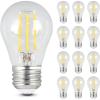 Feit Electric A15 LED Light Filament Bulb, 40W Equivalent, Dimmable, E26 Base, 2700K Soft White, Clear Glass Vintage Edison Light Bulb for Home, Office, 13-Year Lifetime, BPA1540927CAFIL2RP/6, 12 Pack(2700k Soft White)