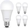 Feit Electric A19 LED Light Bulb, 60W Equivalent, Dimmable, 800 Lumens, E26 Medium Base, 3000K Bright White, CRI 90, 25,000 Hour Lifetime, UL Listed, Damp Rated, 4 Pack, OM60DM/930CA/4(3000k Bright White)