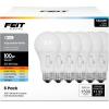 Feit Electric A19 LED Light Bulb, 60W Replacement, Dimmable, Selectable Color Temperatures (2700K-5000K), 800 Lumens, General Purpose Light Bulbs, 15,000-Hour Lifetime, OM60DM/5CCTCA/LED/10, 10 Pack(NON-DIMMABLE)