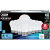 Feit Electric A19 LED Light Bulbs, 60W Equivalent, Dimmable, E26 Standard Base, 90 CRI, 800 Lumens, 2700K Soft White, 120V, 22 Years Lifetime, Damp Rated, 8 Pack, OM60DM/927CA/8(5000k Daylight)