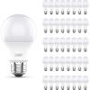 Feit Electric A19 LED Light Bulbs, 60W Equivalent, Non Dimmable, 800 Lumens, E26 Standard Base, 5000k Daylight, 80 CRI, 10 Year Lifetime, Energy Efficient, 24 Pack, A800850/10KLED/MP/24(3000k Warm White)