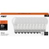 Feit Electric A19 LED Light Bulbs, 60W Equivalent, Non Dimmable, 800 Lumens, E26 Standard Base, 5000k Daylight, 80 CRI, 10 Year Lifetime, Energy Efficient, 24 Pack, A800850/10KLED/MP/24(Warm White)