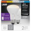 Feit Electric A21 100W LED Light Bulb, 100W Equivalent, Dimmable, Color Selectable 6-Way, 5CCT, E26 Medium Base, 90CRI, 1600 Lumens, 22-Year Life, Damp Rated LED Lightbulb, OM100DM/6WYCA/2, 2 Pack(R20)