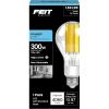 Feit Electric A23 LED Light Bulb, 33W (300W Equivalent), 4060 Lumens, 5000K Daylight, Clear Glass, Dimmable, 17,000-Hour Lifetime, Ideal for Commercial or Residential Use, OM300/CL/850/FIL