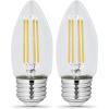 Feit Electric BPETC40927CAFIL/2/RP 40W EQ LED Light Bulb E26, 2 Bulbs(1 Count (Pack of 2))