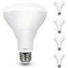 Feit Electric BR30 LED Light Bulb, 65W Equivalent, Dimmable, 650 Lumens, E26 Standard Base, 2700K Soft White, 90 CRI, Recessed Can Light Bulbs, 22-Year Lifetime, BR30DM/927CA/4, 4 Pack(5000k Daylight)