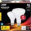 Feit Electric BR30 LED Light Bulb, 85W Equivalent, Dimmable Floodlight, E26 Medium Base, CRI 90, 1100 Lumens, 3000K Bright White, 22-Year Lifetime, BR30DMHO/930CA/2, 2 Pack(3000k Bright White)