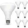 Feit Electric BR30 LED Light Bulbs, 100W Equivalent, Dimmable, E26 Standard Base, 80 CRI, 1400 Lumens, 5000K Daylight, 120V, 10 Years Lifetime, Damp Rated, 6 Pack, 100BR30DM85010KLED/6(5000k Daylight)