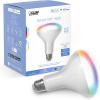 Feit Electric BR30 Smart Flood Light Bulb,2.4GHz WiFi Color Changing and Dimmable, No Hub, Works with Alexa or Google Assistant, BR30/RGBW/CA/AG, 65W, Multi-Color (RGBW), 1 Count (Pack of 1)(Rgbw)