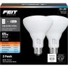 Feit Electric BR40 LED Light Bulb, 100W Equivalent, Dimmable, 1400 Lumens, 5-Color Adjustable White, 90+ CRI, General Purpose Flood & Track Lighting, 25,000-Hour Lifetime, BR40100DM/6WYCA/2, 2 Pack(BR30)