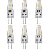 Feit Electric G4 LED Bulb, Dimmable, 20W Equivalent, 12V, 3000K Warm White, 170 Lumens, 10,000 Hours, Halogen Bulb Replacement Capsule, BP20G4/830/LED/6, 6-Pack(Blue)