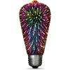 Feit Electric Infinity 3D Fireworks LED Light Bulb, ST19 LED Bulb, ST19/PRISM/LED,1 Count (Pack of 1), Multicolor(1 Count (Pack of 1))