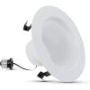 Feit Electric LED 4 Inch Recessed Lights Retrofit with E26 Adaptor, High Output 75W Equivalent 1000 Lumens, 4in Retrofit Downlights Dimmable, 50,000 Hours, 5000 CCT, 6 Pack, LEDR4XHO/950CA/6(Bright White)