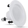 Feit Electric LED 4 Inch Recessed Lights Retrofit with E26 Adaptor, High Output 75W Equivalent 1000 Lumens, 4in Retrofit Downlights Dimmable, 50,000 Hours, 5000 CCT, 6 Pack, LEDR4XHO/950CA/6(5000k Daylight)